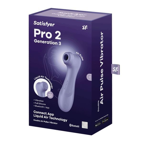 Вакуумний кліторальний стимулятор Satisfyer Pro 2 Generation 3 with Liquid Air Connect App Lilac SO8405 фото