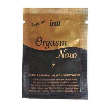 Пробник збуджувального гелю-вібратора для клітора 2-в-1 Intt Orgasm Now (2 мл) SO9436 фото
