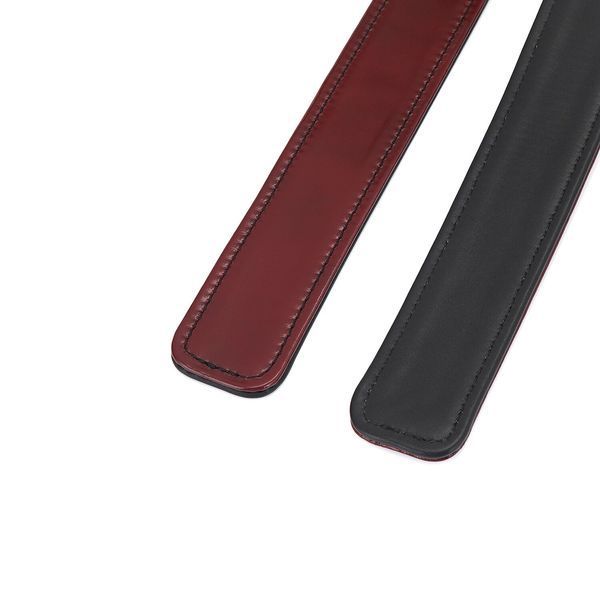 Фіксатори для стегон Liebe Seele Wine Red Thigh Cuffs L Size, натуральна шкіра SO9455 фото