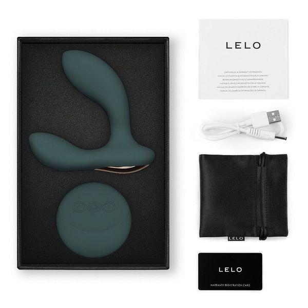 Масажер простати LELO Hugo 2 Remote Green, 2 мотори, дуже потужний, пульт ДК SX0690 фото
