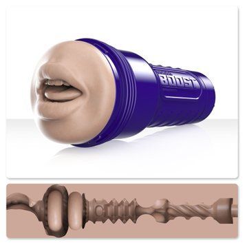Мастурбатор-ротик Fleshlight Boost Blow Light Medium Flesh, плаваючі кільця Turbo Tech SO8154 фото
