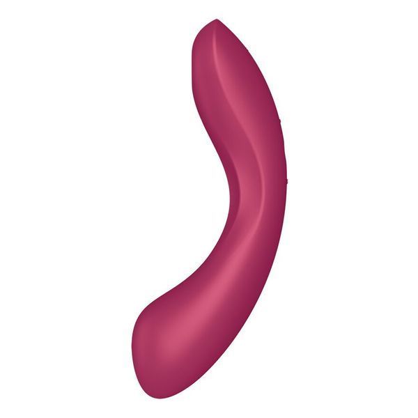 Вакуумний стимулятор з вібрацією Satisfyer Curvy Trinity 1 Red, іграшка 3в1 SO8407 фото