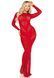 Сукня Leg Avenue Lace and Net Bodycon Gown One Size, Red SX1738 фото 2