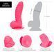 Ребристий фалоімітатор на присосці ADDICTION &mdash; Tom 7&Prime; Dildo With Balls &mdash; Рожевий. SO5585 фото 5