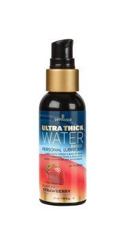Густа змазка на водній основі Sensuva UltraThick Water-Based Strawberry (57 мл) без парабенів SO3231 фото