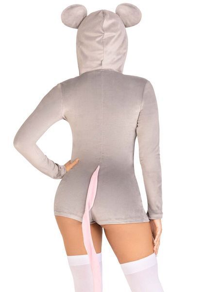 Комбінезон-костюм миші Leg Avenue Comfy Mouse XS, з капюшоном SO9220 фото