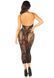 Сукня Leg Avenue Rhinestone Lace and Net Bodycon Dress One Size, Black SX1739 фото 4
