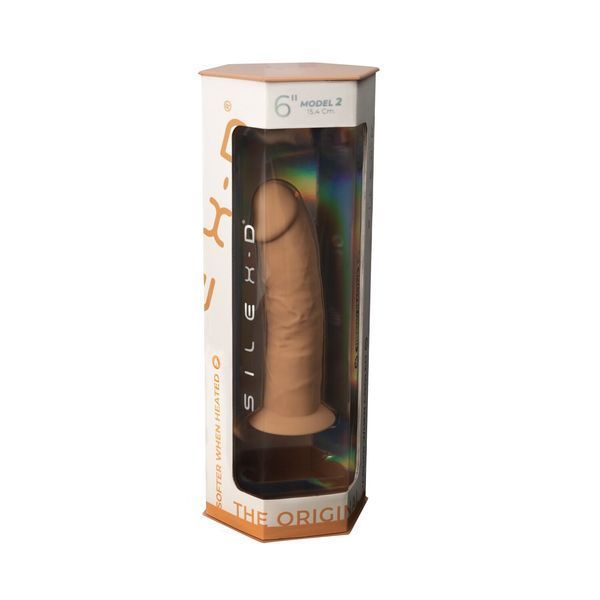 Фалоімітатор SilexD Robby Caramel (MODEL 2 size 6in), двошаровий, силікон + Silexpan, діаметр 3,5см SO5019 фото