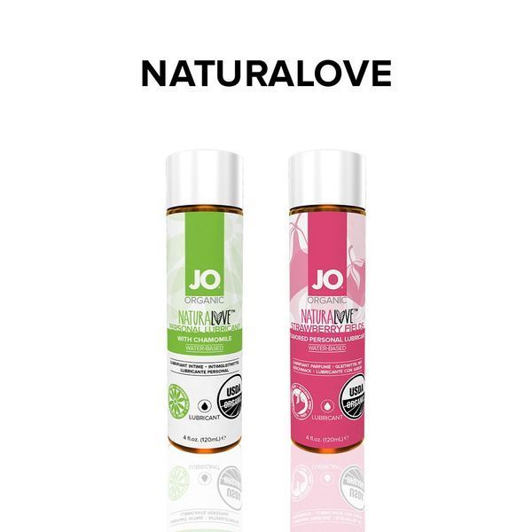Змазка на водній основі JO NATURALOVE &mdash; ORGANIC (60 мл) з екстрактом листя агави та ромашки SO1490 фото