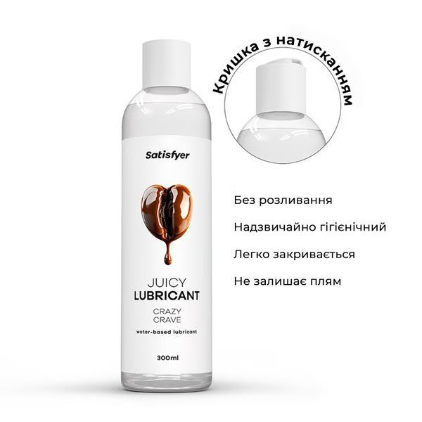 Лубрикант на водній основі Satisfyer Juicy Lubricant Crazy Crave water based 300 мл SX2723 фото