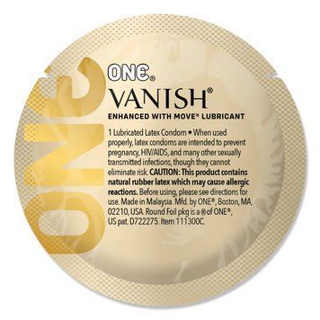 Презерватив ONE Vanish Hyperthin, 1 шт, ультратонкий, зі змазкою SX0778 фото