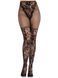 Колготки Leg Avenue Dahlia Lace Tights with Net Thigh Detail One Size SX2747 фото 4
