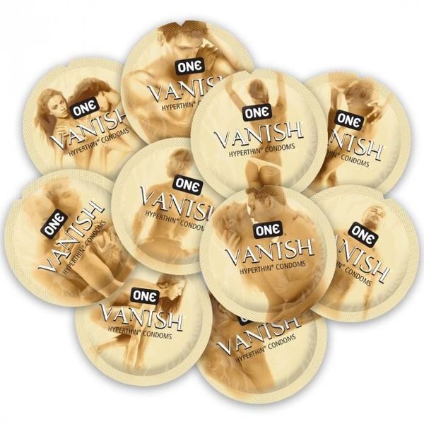 Презерватив ONE Vanish Hyperthin, 1 шт, ультратонкий, зі змазкою SX0778 фото