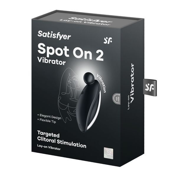 Вібратор для зовнішньої стимуляції Satisfyer Spot On 2 Black, дуже потужний, гнучкий відросток SX0577 фото