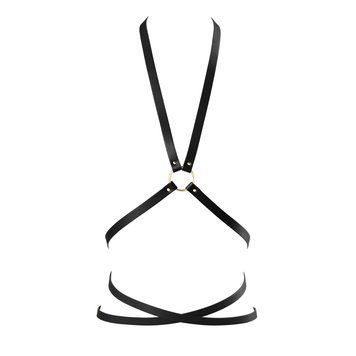 Портупея з екошкіри Bijoux Indiscrets Maze &ndash; Multi-Way Body Harness Black SO5914 фото