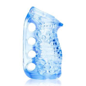 Мастурбатор Fleshlight Fleshskins Grip Blue Ice, надійна фіксація на руці, відмінно для пар та мінет F16623 фото