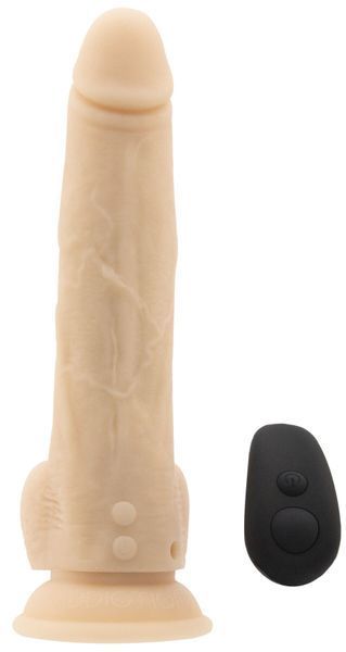 Фалоімітатор з пульсацією Naked ADDICTION Dominic 9&Prime; Vanilla + пульт дистанційного керування, діаметр 4,2 см SO5588 фото