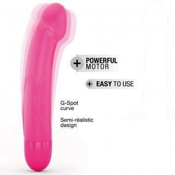 Вібратор Dorcel Real Vibration M Magenta 2.0, діаметр 3,7см, перезаряджається, для точки G SO3571 фото