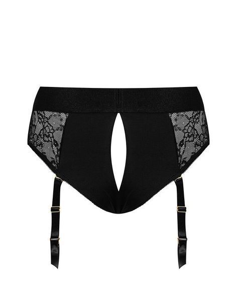 Мереживні труси для страпона з підв'язками для панчіх Strap-On-Me DIVA HARNESS - S SO5096 фото