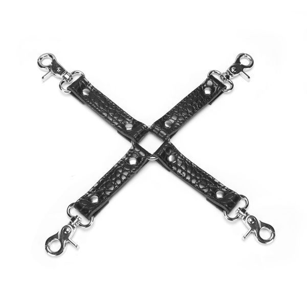 Набір Liebe Seele Temptation Bondage 8pcs Kit, фіксатори, нашийник з повідцем, кляп, флогер, маска SO9510 фото