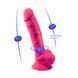 Фалоімітатор SilexD Tomas Pink (MODEL 1 size 9in), двошаровий, силікон + Silexpan, діаметр 4,9см SO5023 фото 7