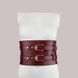 Шкіряний пояс для бондажу Liebe Seele Wine Red Waist Cuff, S Size SO9460 фото 7