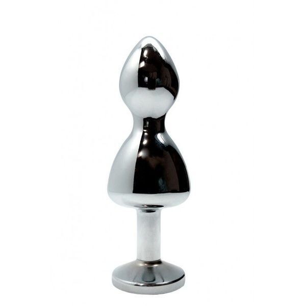 Металева анальна пробка Wooomy Lollypop Double Ball Metal Plug M, діаметр 3,1 см, довжина 9,4 см SO7414 фото