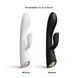 Вібратор-кролик з підігрівом Dorcel FLEXI RABBIT WHITE, гнучкий стовбур SO6817 фото 6