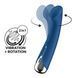 Вібратор з ротацією Satisfyer Spinning G-Spot 1 Blue, плоский майданчик для стимуляції точки G SX0556 фото 1