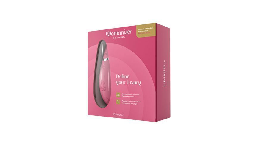 Вакуумний кліторальний стимулятор Womanizer Premium 2 - Raspberry, функції Autopilot та Smart Silence SO8753 фото