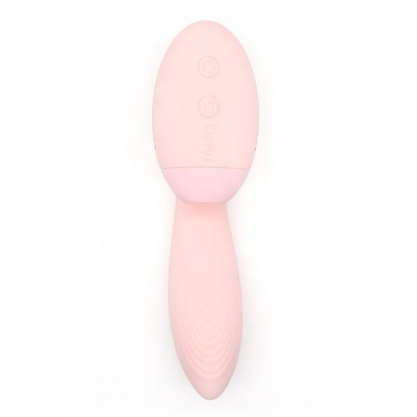 Вакуумний вібратор KISTOY Tina Mini Light Pink, вагінально-кліторальний SO6541 фото