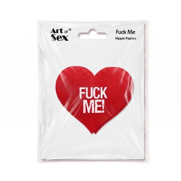 Пестис-сердечка Art of Sex - Fuck me, червоний SX4638 фото