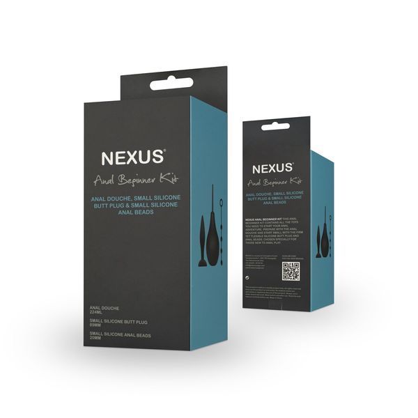 Набір новачка для анальної стимуляції Nexus ANAL BEGINNER KIT, спринцівка, анальне намисто і пробка SO6641 фото