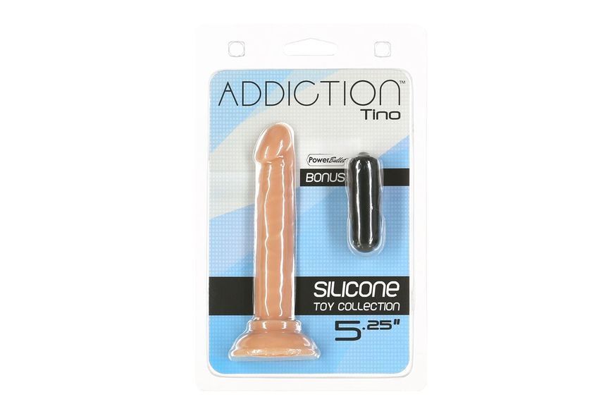 Фалоімітатор ADDICTION Tino 5.25&Prime; Silicone Dildo SO7754 фото
