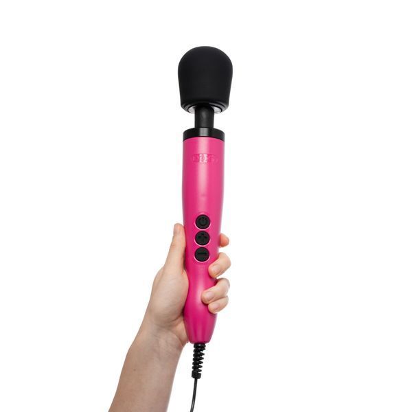 Вібромасажер DOXY Original Pink, дуже потужний, живлення 220В, пульсівні вібрації SO1429 фото