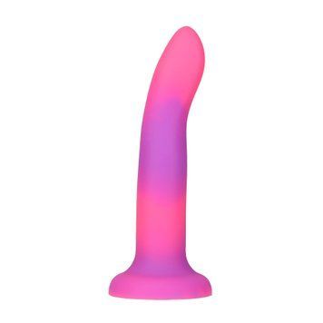 Фалоімітатор, що світиться в темряві, ADDICTION Rave 8&Prime;, Glow in the Dark Dildo Pink Purple, 20,3 см SO6850 фото