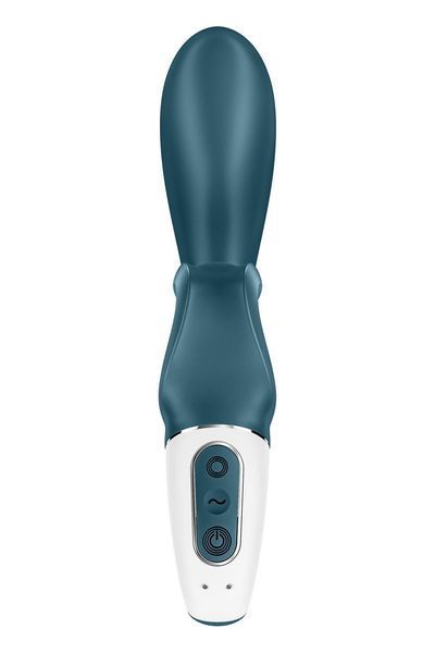 Смарт вібратор-кролик Satisfyer Hug Me Bluegrey, 2 мотори, діаметр 4,2см, широка кліторальна частина SO6273 фото