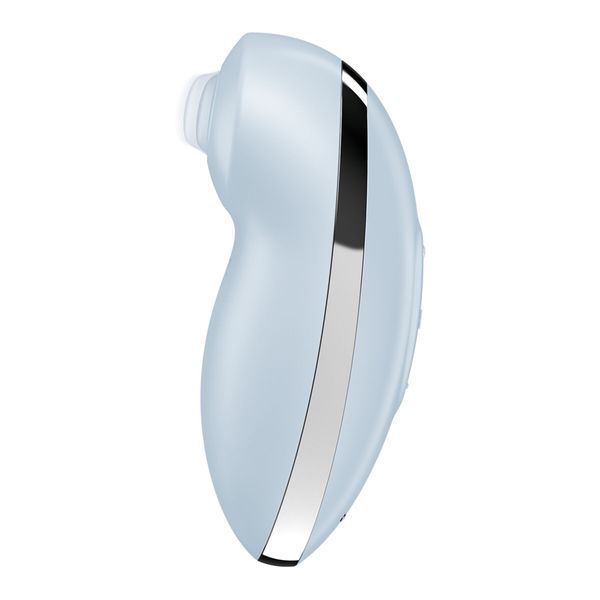 Вібростимулятор-пульсатор Satisfyer Tap & Climax 2 Blue, ефект постукування пальцем SX2183 фото