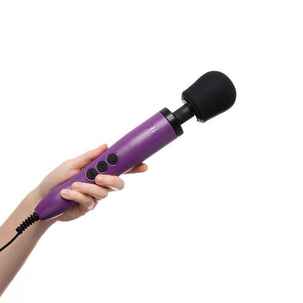Вібромасажер DOXY Original Purple, дуже потужний, живлення 220В, пульсівні вібрації SO1430 фото