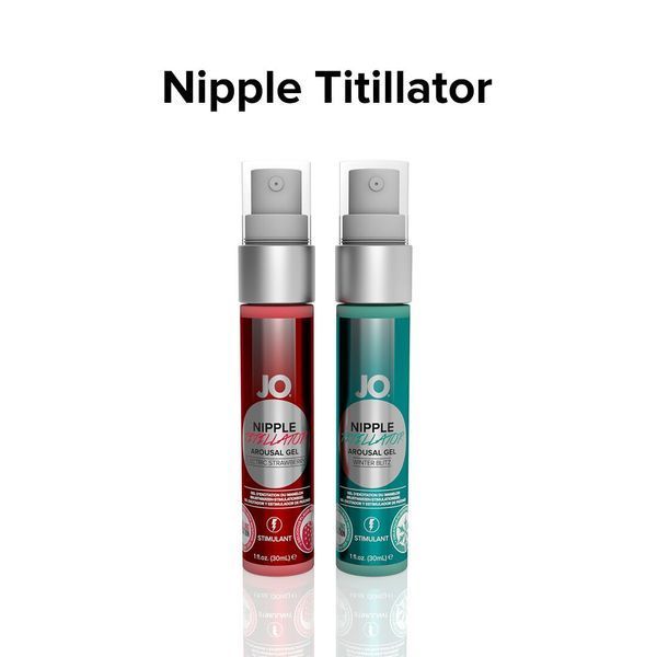 Гель для стимуляції сосків JO Nipple Titillator Strawberry (30 мл), ментол та перцева м&rsquo;ята SO1499 фото