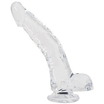 Прозорий фалоімітатор Alive Jelly Dildo Stallion з присоском, діаметр 3,5 см, довжина 22 см SO5028 фото