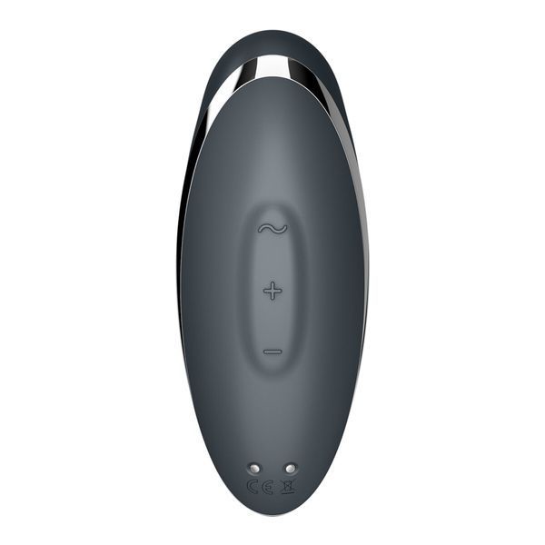 Вібростимулятор-пульсатор Satisfyer Tap & Climax 2 Grey, ефект постукування пальцем SX2184 фото