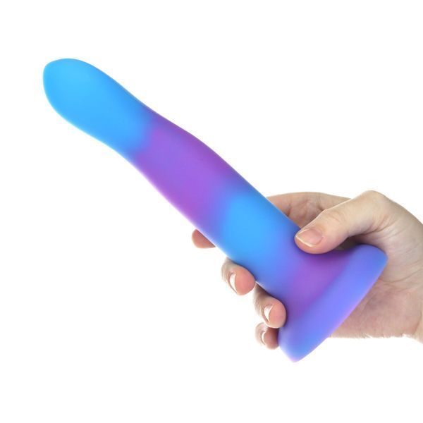 Фалоімітатор, що світиться в темряві, ADDICTION Rave 8&Prime; Glow in the Dark Dildo Blue Purple, 20,3 см SO6851 фото