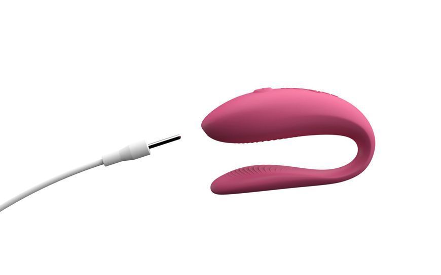 Смарт-вібратор для пар We-Vibe Sync Lite Pink, 10 віброрежимів, можна поєднувати з проникним сексом SO8766 фото