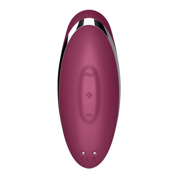 Вібростимулятор-пульсатор Satisfyer Tap & Climax 2 Red, ефект постукування пальцем SX2185 фото