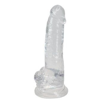Прозорий фалоімітатор Alive Jelly Dildo Torrent з присоскою, діаметр 4.5 см, довжина 20,6 см SO5313 фото