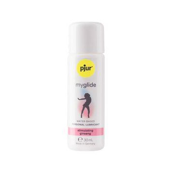 Збуджувальна змазка на водній основі pjur myglide 30 мл, із женьшенем, тепло+поколювання PJ10550 фото