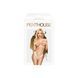 Трусики-тонг Penthouse Dangerous Darling S/M White, мереживо, висока посадка, виріз спереду, бантик SO6498 фото 3