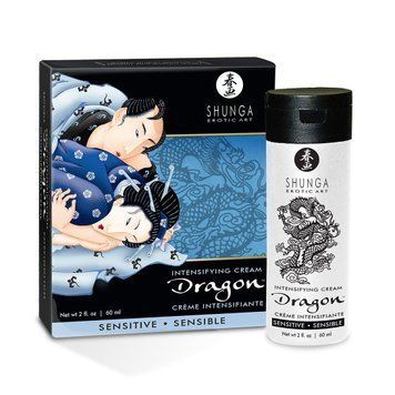Стимулювальний крем для пар Shunga Dragon Cream SENSITIVE (60 мл) ніжніший ефект SO2524 фото