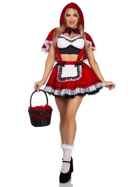 Костюм Червоної Шапочки Leg Avenue Flirty Miss Red Top and Skirt XS SX2784 фото